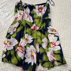 Floral off the shoulder romper